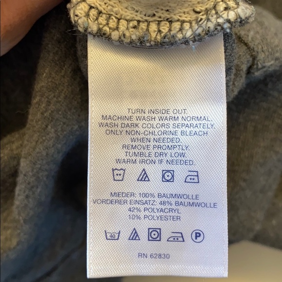 Lands’ End Grey Cotton Sweater (Size 1x) - Picture 9 of 13